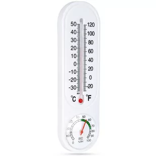 Progarden Termometr Z Higrometrem Zewnętrzny Wewnętrzny Biały 23 Cm - Termometry domowe - miniaturka - grafika 1