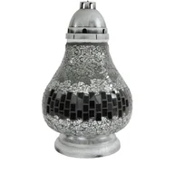 Znicz Witraż Karafa 36 cm srebrny Ilumini