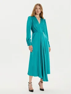 Fracomina Sukienka koktajlowa FR24WD3002W41101 Zielony Regular Fit - Sukienki - miniaturka - grafika 1