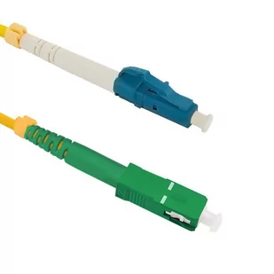 Qoltec Patchcord Światłowodowy LC/UPC-SC/APC SM 9/125 G652D 2m 54332 - Patchcordy - miniaturka - grafika 2