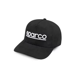 Czapka męska baseballowa Sparco SUEDE czarna - Baseball, krykiet, palant - miniaturka - grafika 1