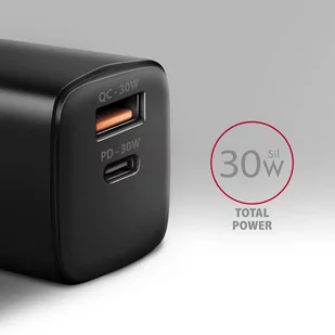 ACU-PQ30 Ładowarka sieciowa, PD & QC 30W, QC3.0,4.0/AFC/FCP/PPS/Apple, Czarna - Ładowarki do telefonów - miniaturka - grafika 3