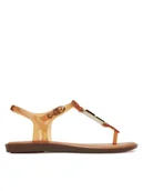 Sandały damskie - Melissa Sandały Solar M Chic Ad. 35907 Brązowy - miniaturka - grafika 1