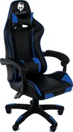 Fotele gamingowe - Fotel Hell-Gamer C680 niebieski - miniaturka - grafika 1