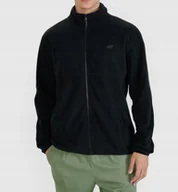Bluzy męskie - 4F Polar Męski Rozpinany Czarny gr.280 technologia 4FWarm M316 20S r. XXL - miniaturka - grafika 1