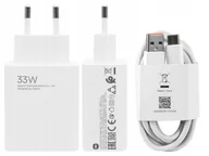 Ładowarki do telefonów - Xiaomi charger33W + kabel USB-C 3A biała Oryginalna Ładowarka sieciowa - miniaturka - grafika 1