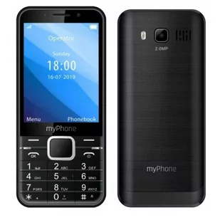 myPhone UP 64MB/64MB Dual Sim czarny - Telefony komórkowe - miniaturka - grafika 1