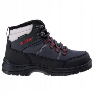Buty Hi-tec Lusari Mid Wp Jr 92800377012 czarne - Buty dla dziewczynek - miniaturka - grafika 1