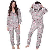 Piżamy damskie - PIŻAMA ONESIE Kigurumi Kombinezon Przebranie Kostium ŚWIĘTY MIKOŁAJ [M-ONESIE6] - miniaturka - grafika 1
