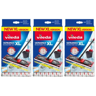 Wkład do mopa VILEDA Ultramax XL x3 - Miotły, szufle, mopy - miniaturka - grafika 1