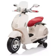 Pojazdy elektryczne dla dzieci - Motorek elektryczny SUN BABY Scooter Vespa Biały | Bezpłatny transport - miniaturka - grafika 1