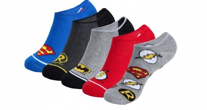 Dc Comics Skarpetki Stopki Z Nadrukiem Superbohaterów Bawełniane 35-40 J2A