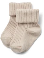 Skarpetki dla dzieci - Wheat Wełniane skarpety w kolorze kremowym - miniaturka - grafika 1