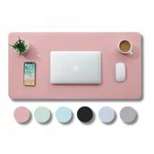 Podkładki pod mysz - Podkladka Pod Mysz Mata Do Pisania Skorzana Wodoodporna 80X40Cm Jasny Roz - miniaturka - grafika 1