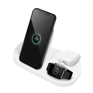 OEM Ładowarka Indukcyjna Qi 3w1 15w Gy-Z6s Biała - Stacje dokujące do telefonów - miniaturka - grafika 1