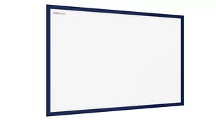 Tablica suchościeralna magnetyczna, biała, rama drewniana lakierowana granatowa, 90x60 cm - Tablice i flipcharty - miniaturka - grafika 1