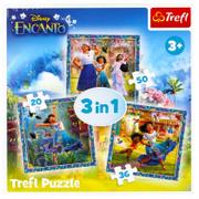 Puzzle - Puzzle 3w1 Bohaterowie magicznego Encanto 20, 36 i 50 elementów - miniaturka - grafika 1