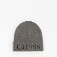 Czapki męskie - Męska Czapka zimowa GUESS CAP AM8858WOL01-GRY – Szary - miniaturka - grafika 1