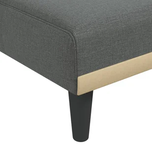 Sofa rozkładana L, ciemnoszara, 255x140x70 cm, tkanina Lumarko! - Narożniki - miniaturka - grafika 10