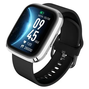 Garett GRC Style Srebrno-czarny - Smartwatch - miniaturka - grafika 1