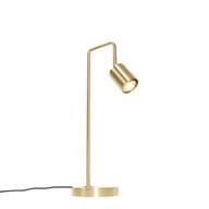 Lampy stojące - QAZQA Inteligentna lampa stołowa mosiądz regulowana w tym Wifi GU10 - Jav - miniaturka - grafika 1