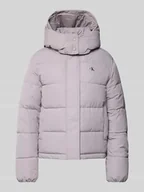 Kurtki damskie - Kurtka pikowana z logo i wpuszczanymi kieszeniami - miniaturka - grafika 1