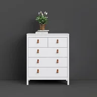 Komody - Komoda Madrid 3+2, biały mat - miniaturka - grafika 1