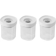 Pojemniki kuchenne - ZWILLING, Fresh&Save Cube, 3 pojemniki plastikowe XS - 120 ml, szary - miniaturka - grafika 1