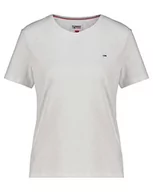 Koszulki i topy damskie - Tommy Hilfiger Damska koszulka z dzianiny Tjw Soft Jersey S/S, biały, S - miniaturka - grafika 1