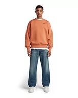 Bluzy męskie - G-STAR RAW Męska bluza uniseks Core Oversized Sweatshirt, brązowa (Autumn Leaf C235-8847), XXL - miniaturka - grafika 1