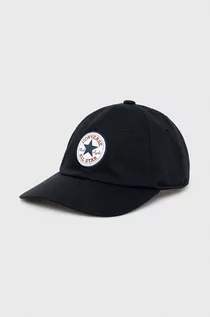 Czapki damskie - Converse czapka kolor czarny z aplikacją - grafika 1