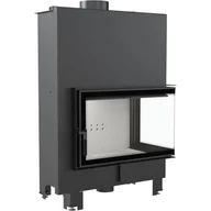 Kominki wolnostojące - Kratki.pl Marek Bal Kominek z płaszczem wodnym MBO Prawy 15 kW  200 MBO/PW/15/P/BS/W - miniaturka - grafika 1