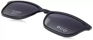 MODO & ECO Damskie fioletowe okulary przeciwsłoneczne Clip On czarny/złoty, 62, czarny/żółty - Okulary przeciwsłoneczne - miniaturka - grafika 1