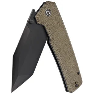 Nóż składany Civivi Bhaltair Green Burlap Micarta, Black 14C28N (C23024-3) - Noże - miniaturka - grafika 6