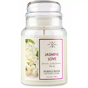 Purple River Sojowa Naturalna Świeca Zapachowa W Szkle 22 Oz 623 G - Jasmine Love - Świece - miniaturka - grafika 1