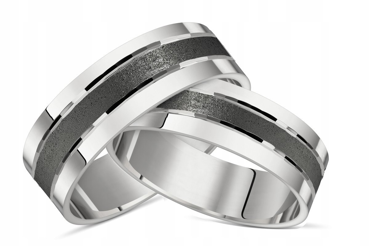 Obrączka srebrna próba 925+GRAWER 5 mm OB23 ŚLUB