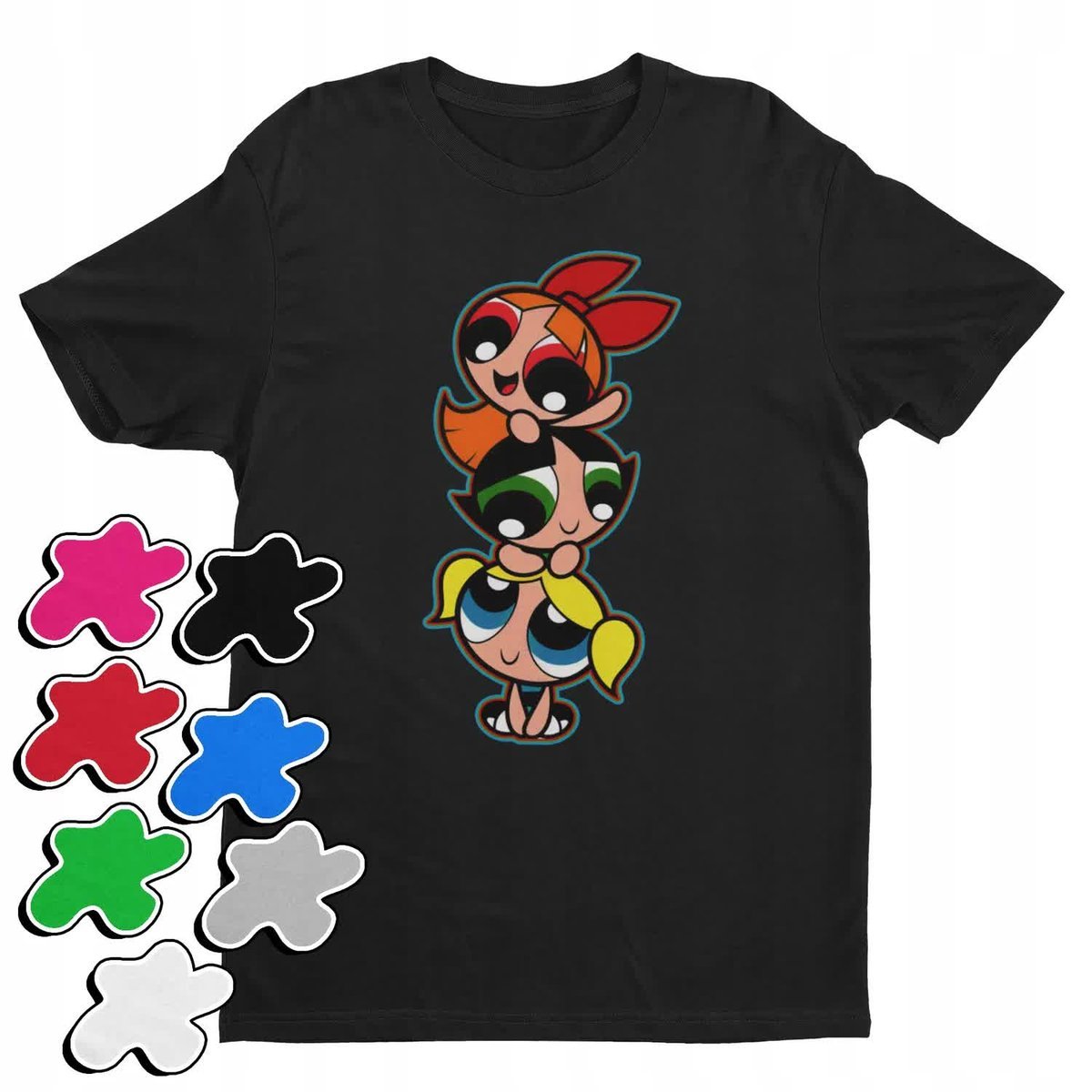 Koszulka T-Shirt Dziecięca Z Nadrukiem Atomówki Dla Dziewczynki -L 146-152