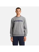 Bluzy męskie - Bluza Rossignol Logo Sweat Rn Fl szary M - miniaturka - grafika 1