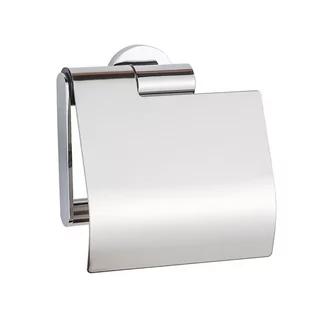 Uchwyt Na Papier Toaletowy Z Klapką Chrom - Stojaki i wieszaki na papier toaletowy - miniaturka - grafika 1