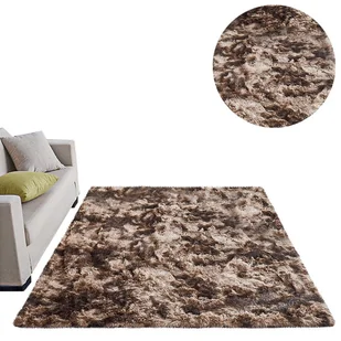 Dywan Ombre Shaggy Strado 200x260 OmbreCoffee (Brązowy) - Dywany - miniaturka - grafika 1
