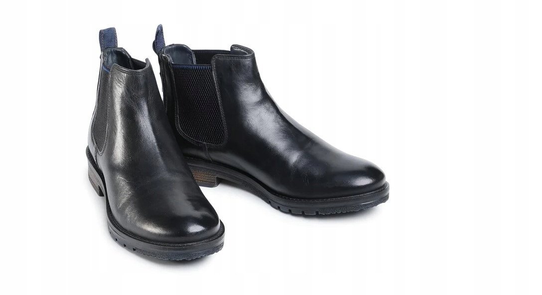 WRANGLER SZTYBLETY MĘSKIE CZARNE SKÓRZANE 41 ŻND