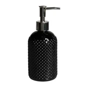 Mydelniczki i dozowniki mydła - Dozownik Dotti 7 x 19 cm czarny - miniaturka - grafika 1