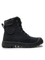 Botki męskie - Palladium Trapery Pampa Sport Cuff Wps 72992-010-M Czarny - miniaturka - grafika 1
