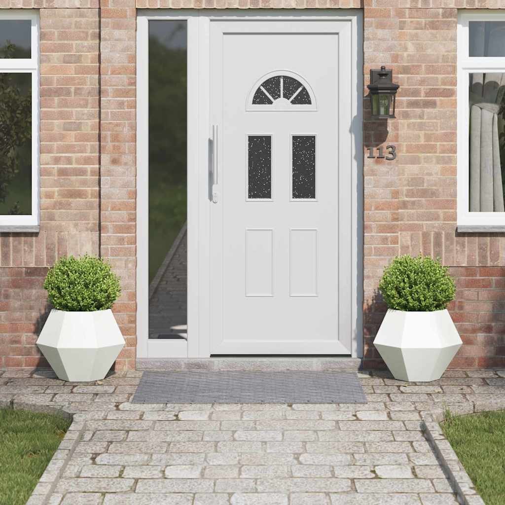 vidaXL Donica 2 pcs Biały 50 x 50 x 40 cm Stal