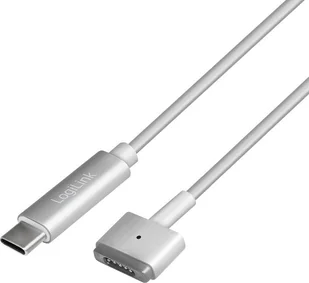 Kabel USB LogiLink USB-C - MagSafe 2 1.8 m Srebrny (PA0226) - Kable USB - miniaturka - grafika 1