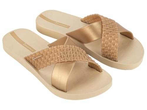 IPANEMA Sense Slide Fem, japonki damskie, złoty, 40 EU, odcienie złota, 40 EU