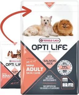 Versele-Laga Opti Life Adult Skin Care Mini 2,5 kg - Sucha karma dla psów - miniaturka - grafika 1