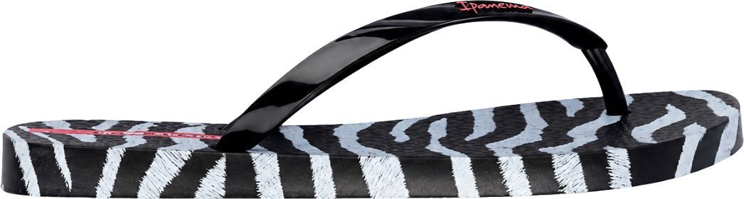 Ipanema Klapki japonki damskie Ipanema Animal Print czarno-szare 83846-BP655 38