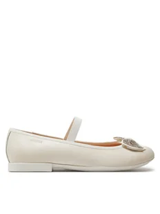 Geox Baleriny J8455D 00044 C1001 S Biały - Buty dla chłopców - miniaturka - grafika 1