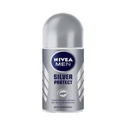 Dezodoranty i antyperspiranty męskie - Nivea Men Silver Protect Dezodorant w kulce 50 ml - miniaturka - grafika 1